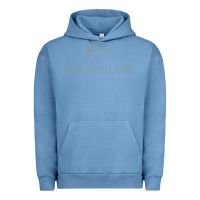 Pigment Pebble Blue Crownline Boats Urban Hoodie - linhVisuals