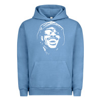 Pigment Pebble Blue stevie wonder Urban Hoodie - linhVisuals