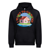 Black i want to go home Urban Hoodie - linhVisuals