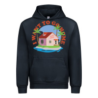 Navy i want to go home Urban Hoodie - linhVisuals