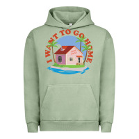 Pigment Oil Green i want to go home Urban Hoodie - linhVisuals