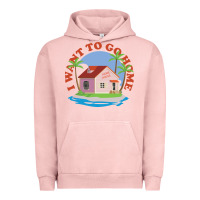 Pigment Salmon i want to go home Urban Hoodie - linhVisuals