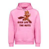 Fuchsia Pink kick life in the nuts   squirrel girl Urban Hoodie - linhVisuals