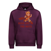 Mauve Wine kick life in the nuts   squirrel girl Urban Hoodie - linhVisuals