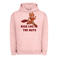 Pigment Salmon kick life in the nuts   squirrel girl Urban Hoodie - linhVisuals