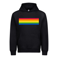 Black polaroid color spectrum horizontal Urban Hoodie - linhVisuals