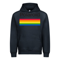 Navy polaroid color spectrum horizontal Urban Hoodie - linhVisuals