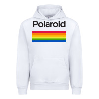 White polaroid color spectrum horizontal Urban Hoodie - linhVisuals