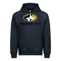 Navy michigan tech huskies Urban Hoodie - linhVisuals