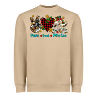 Peace Love Martini Heavyweight Sweatshirt | Teevron