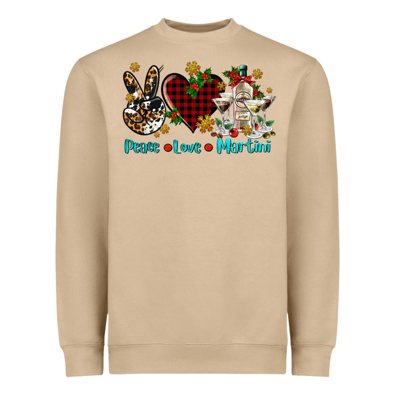 Peace Love Martini Heavyweight Sweatshirt by AdoDesignShop | Teevron