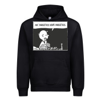 Black my anxieties have anxieties   peanuts Urban Hoodie - linhVisuals