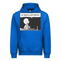 Cobalt my anxieties have anxieties   peanuts Urban Hoodie - linhVisuals
