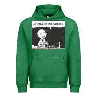 Emerald my anxieties have anxieties   peanuts Urban Hoodie - linhVisuals