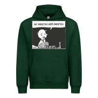 Forest Green my anxieties have anxieties   peanuts Urban Hoodie - linhVisuals