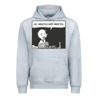 Heather Grey my anxieties have anxieties   peanuts Urban Hoodie - linhVisuals