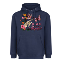 Navy be real not perfect Heavyweight Hoodie - JahusDesignShop