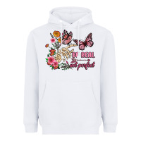 White be real not perfect Heavyweight Hoodie - JahusDesignShop