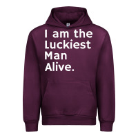 Mauve Wine luckiest man alive Urban Hoodie - linhVisuals
