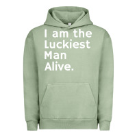 Pigment Oil Green luckiest man alive Urban Hoodie - linhVisuals