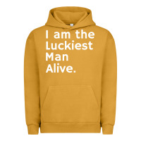 Pigment Peanut Butter luckiest man alive Urban Hoodie - linhVisuals