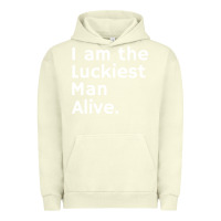 Pigment Pistachio luckiest man alive Urban Hoodie - linhVisuals