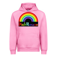 Fuchsia Pink dick house Urban Hoodie - linhVisuals