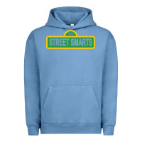 Pigment Pebble Blue street smarts   john mulaney Urban Hoodie - linhVisuals