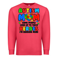 Cardinal autism mom some people look up to their heroes i'm Premium Sweatshirt - JahusDesignShop
