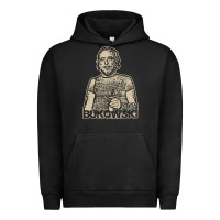 Pigment Black vintage charles bukowski Urban Hoodie - linhVisuals