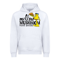 White mellow mushroom Urban Hoodie - linhVisuals