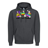Smoke peace love  equality Zipper Hoodie - AdoDesignShop