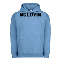 Pigment Pebble Blue mclovin novelty humor Urban Hoodie - linhVisuals