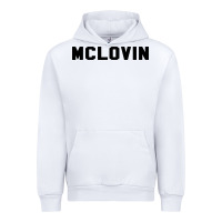 White mclovin novelty humor Urban Hoodie - linhVisuals