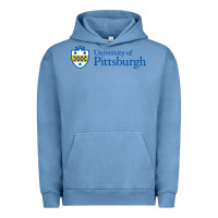 Pigment Pebble Blue University of Pittsburgh Urban Hoodie - linhVisuals