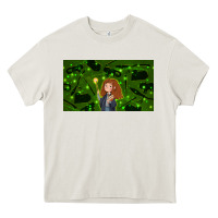 Cream wizard girl and cat Heavy Core Tee - TumblerDesignByShophia
