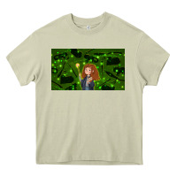 Mossy wizard girl and cat Heavy Core Tee - TumblerDesignByShophia