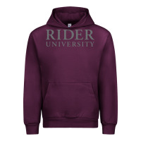 Mauve Wine Rider University Urban Hoodie - linhVisuals