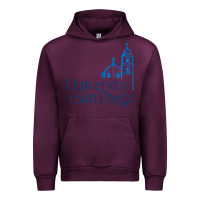 Mauve Wine University of San Diego Urban Hoodie - linhVisuals