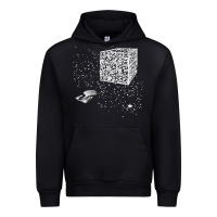 Black qr code cube we are the borg Urban Hoodie - linhVisuals