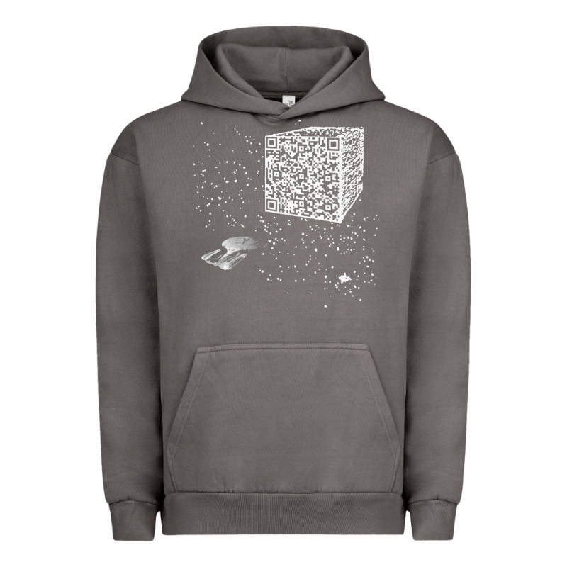 Qr Code Cube We Are The Borg Urban Hoodie by linhVisuals | Teevron