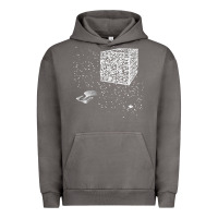 Pigment Tornado qr code cube we are the borg Urban Hoodie - linhVisuals