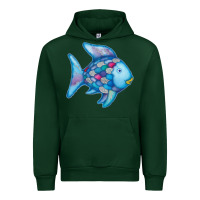 Forest Green rainbow fish Urban Hoodie - linhVisuals