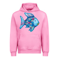 Fuchsia Pink rainbow fish Urban Hoodie - linhVisuals