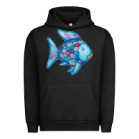 Pigment Black rainbow fish Urban Hoodie - linhVisuals