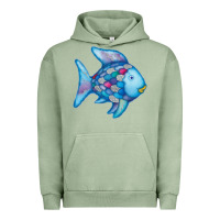 Pigment Oil Green rainbow fish Urban Hoodie - linhVisuals
