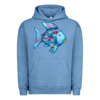 Pigment Pebble Blue rainbow fish Urban Hoodie - linhVisuals