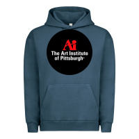 Pigment Midnight Navy Art Institute of Pittsburgh Urban Hoodie - linhVisuals