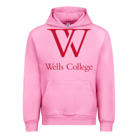 Fuchsia Pink wells college Urban Hoodie - linhVisuals
