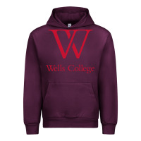 Mauve Wine wells college Urban Hoodie - linhVisuals